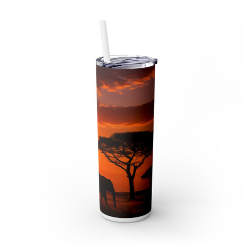 Savanna Harmony - Skinny Tumbler with Straw, 20oz