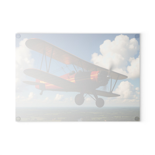 Wings of History - Glass Cutting Board