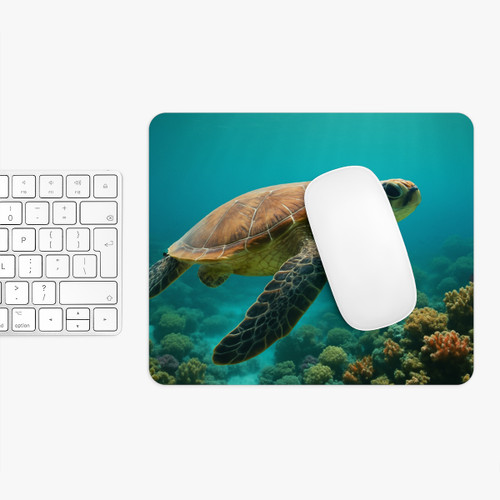 Serene Ocean Whisper - Mouse Pad 
