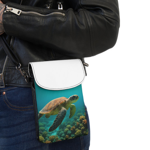 Serene Ocean Whisper - Small Cell Phone Wallet