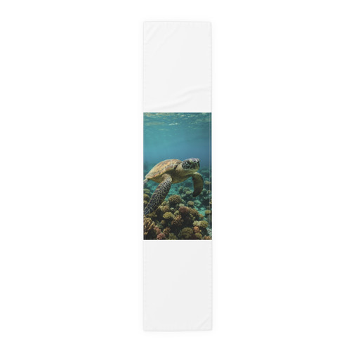 Serene Ocean Whisper - Table Runner (Cotton, Poly)