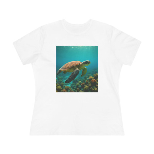 Serene Ocean Whisper - Women's Cotton Tee