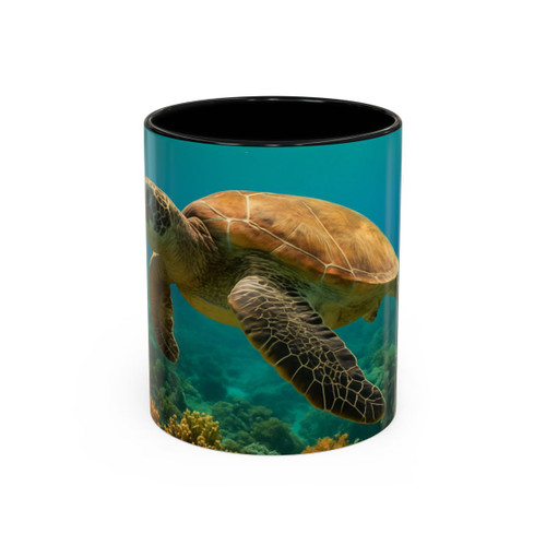 Serene Ocean Whisper - Accent Coffee Mug (11, 15oz)
