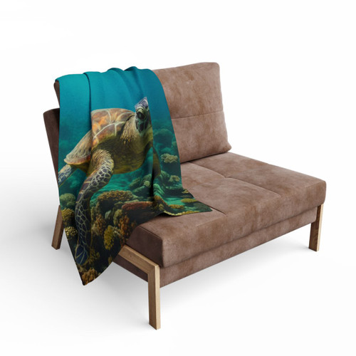 Serene Ocean Whisper - Arctic Fleece Blanket