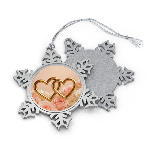 Timeless Love - Pewter Snowflake Ornament