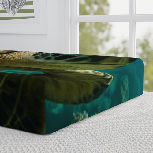 Serene Ocean Whisper - Baby Changing Pad Cover