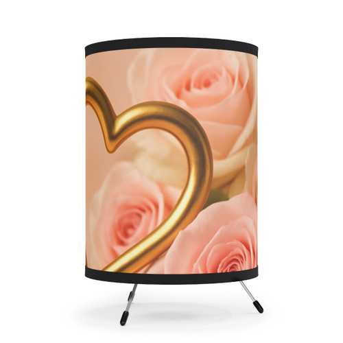 Timeless Love - Tripod Lamp with High-Res Printed Shade, US\CA plug