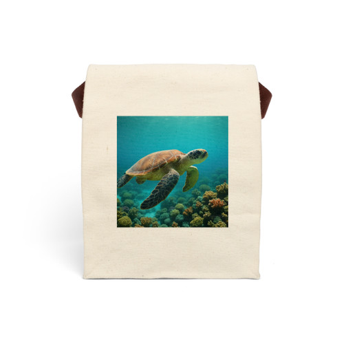 Serene Ocean Whisper - Canvas Lunch Bag With Strap Serene Ocean Whisper - Canvas Lunch Bag With Strap