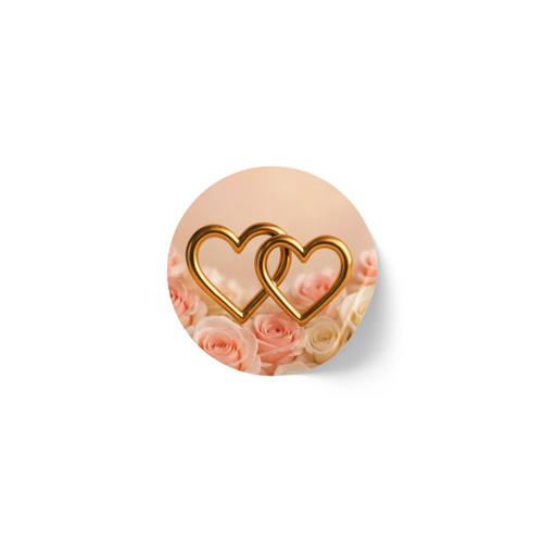 Timeless Love - Round Sticker Label Rolls