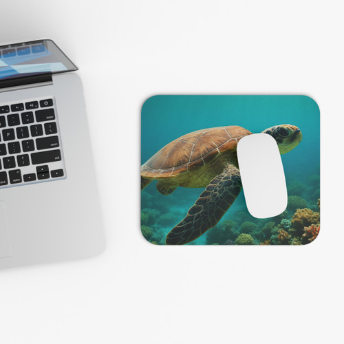 Serene Ocean Whisper - Mouse Pad (Rectangle)