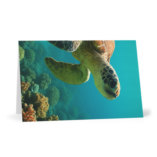 Serene Ocean Whisper - Greeting Cards (7 pcs)