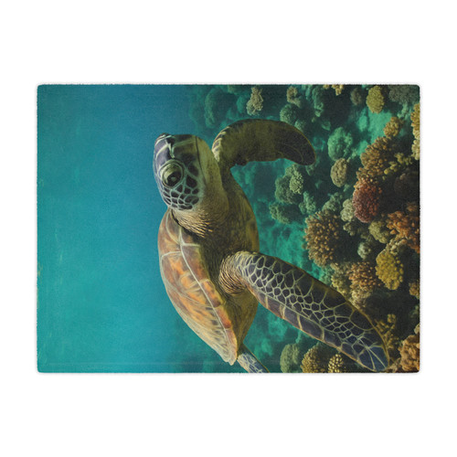 Serene Ocean Whisper - Minky Blanket