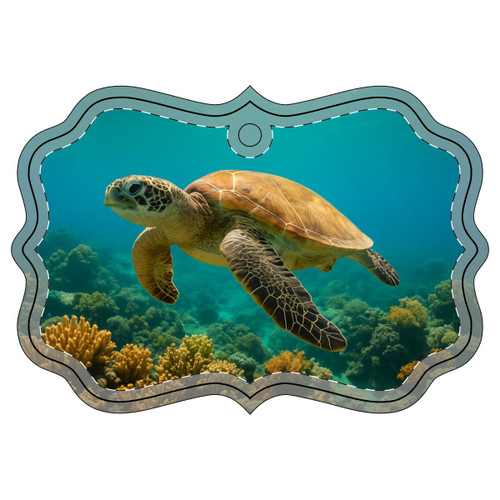 Serene Ocean Whisper - Acrylic Ornament (Multi-depth)