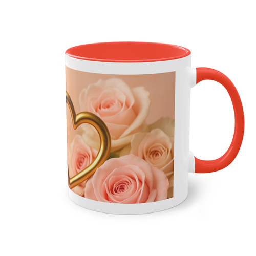 Timeless Love - Two-Tone Coffee Mug, 11oz