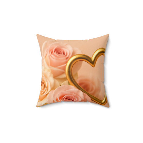 Timeless Love - Faux Suede Square Pillow
