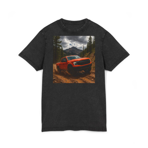 Rugged Trailblazer - Acid Washed Round Neck Tee