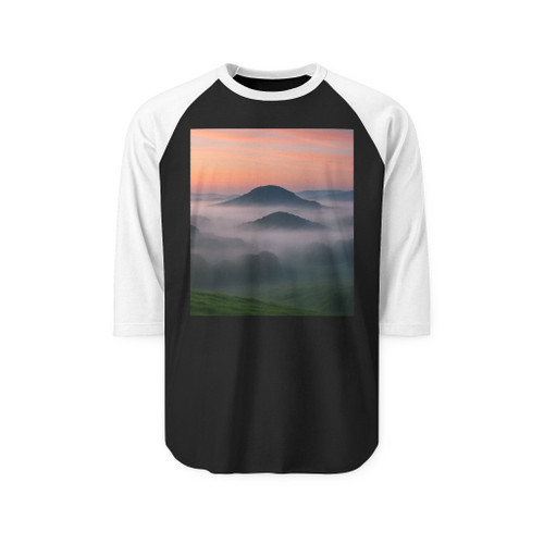 Ethereal Dawn - Unisex Three-Quarter Sleeve Raglan Shirt