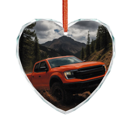 Rugged Trailblazer - Crystal Glass Ornament