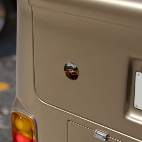 Rugged Trailblazer - Transparent Outdoor Stickers, Round, 1pcs