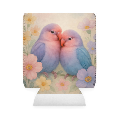 Whimsical Love Birds - Can Cooler Sleeve