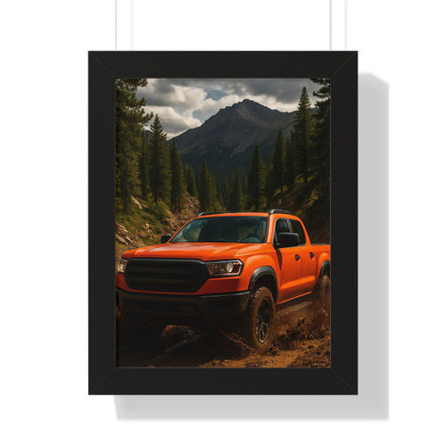 Rugged Trailblazer - Framed Vertical Poster