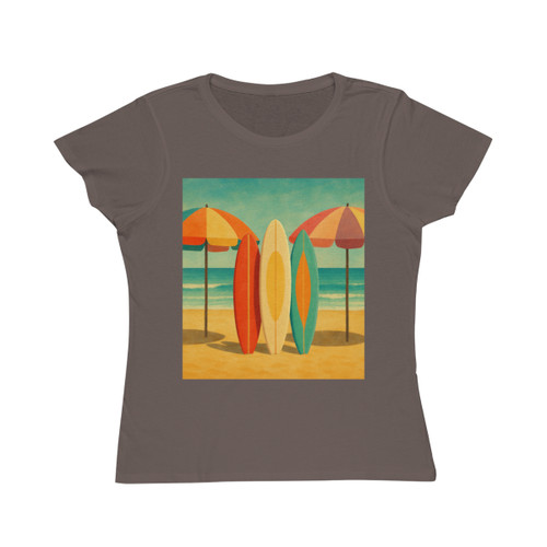 Retro Beach Getaway - Organic Women's Classic T-Shirt