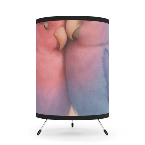 Whimsical Love Birds - Tripod Lamp with High-Res Printed Shade, US\CA plug