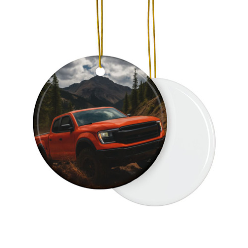 Rugged Trailblazer - Decorative Ceramic Ornaments, Double-Sided (1pc, 3pcs, 5pcs, 10pcs)