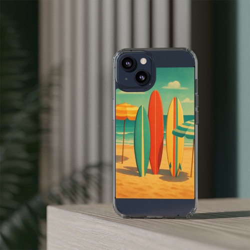 Retro Beach Getaway - Clear Impact-Resistant Cases