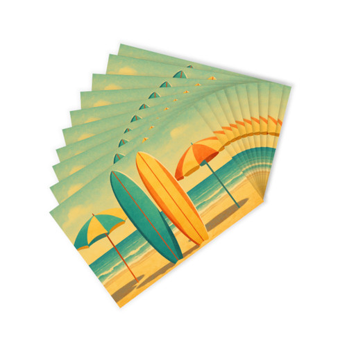 Retro Beach Getaway - Postcards (10pcs)