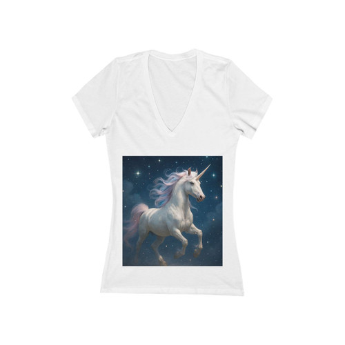 Celestial Dreamscape - Women's Jersey Short Sleeve Deep V-Neck Tee Celestial Dreamscape - Women's Jersey Short Sleeve Deep V-Neck Tee
