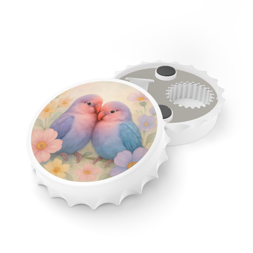 Whimsical Love Birds - Bottle Opener