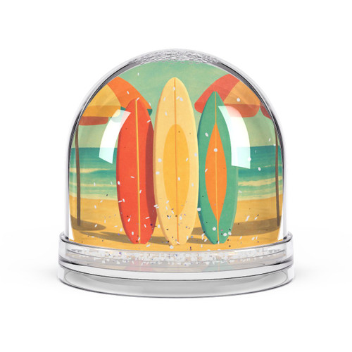 Retro Beach Getaway - Snow Globe