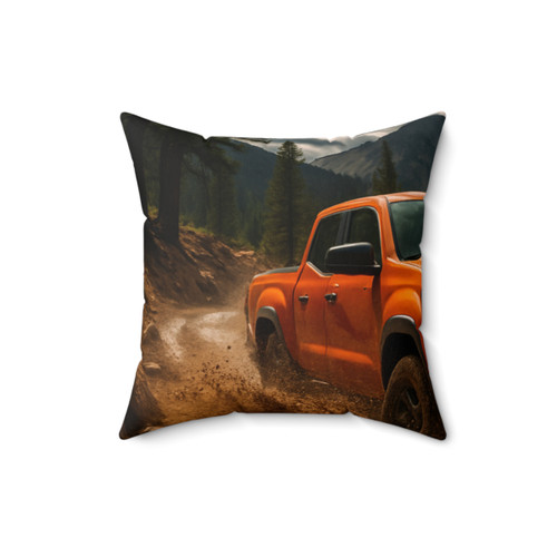 Rugged Trailblazer - Spun Polyester Square Pillow Rugged Trailblazer - Spun Polyester Square Pillow