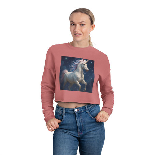 Celestial Dreamscape - Women's Cropped Sweatshirt