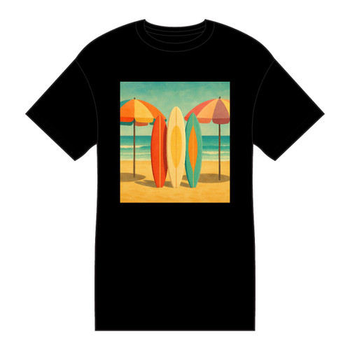 Retro Beach Getaway - Core Cotton Tee