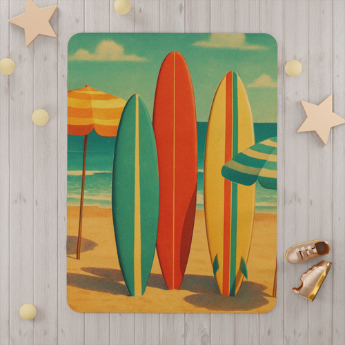 Retro Beach Getaway - Toddler Blanket