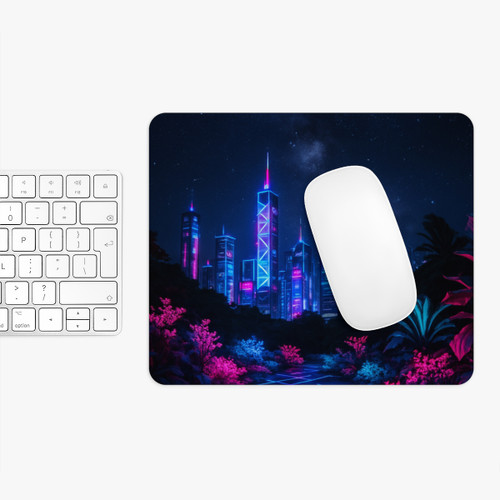 Neon Dreamscape - Mouse Pad 