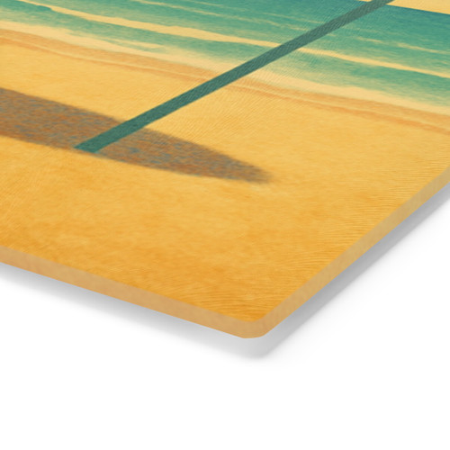 Retro Beach Getaway - Cutting Board