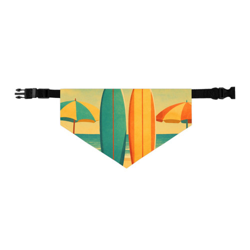 Retro Beach Getaway - Pet Bandana Collar