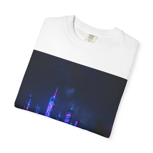 Neon Dreamscape - Unisex Garment-Dyed T-shirt