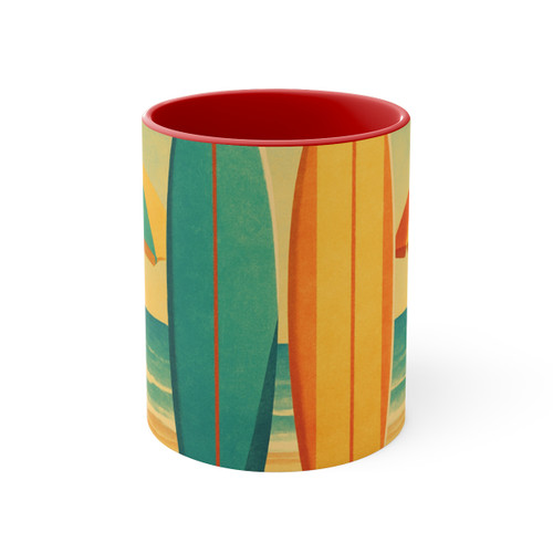 Retro Beach Getaway - 11oz Accent Mug