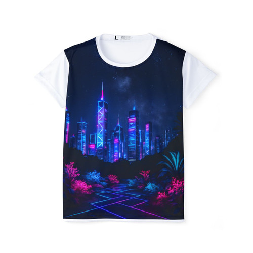 Neon Dreamscape - Women's Sports Jersey (AOP)