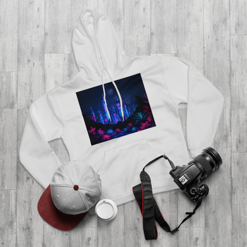 Neon Dreamscape - Unisex Pullover Hoodie Neon Dreamscape - Unisex Pullover Hoodie