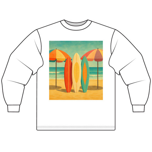 Retro Beach Getaway - Unisex Long Sleeve T-Shirt