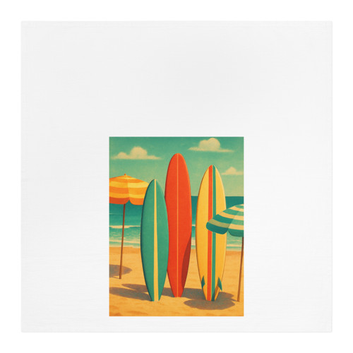Retro Beach Getaway - Tea Towel