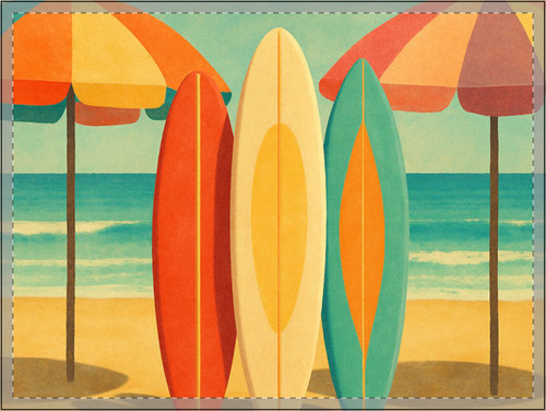 Retro Beach Getaway - Yard Signs