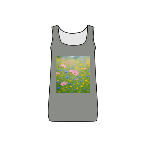 Whimsical Wildflowers - Women's Micro Ribbed Tank