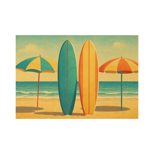 Retro Beach Getaway - Lawn Sign