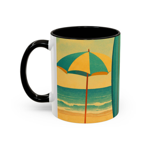 Retro Beach Getaway - Colorful Mugs (11oz, 15oz) Retro Beach Getaway - Colorful Mugs (11oz, 15oz)